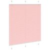 vidaXL Plisserad persienn rosa 120x150 cm tyg bredd 119,4cm polyester