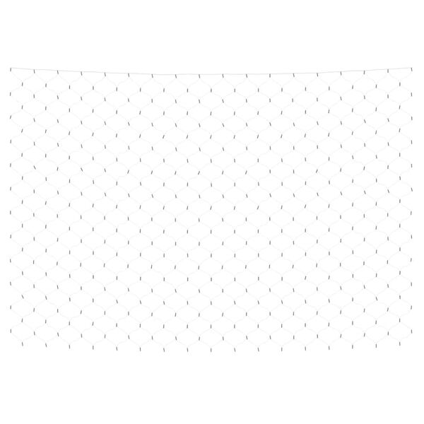 vidaXL Ljusnät varmvit 3x3 m 306 LED inne/ute