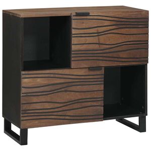 vidaXL Sideboard Brun 80 x 33 x 75 cm massivt mangotr&auml;