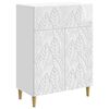vidaXL Sideboard Vit h&ouml;gglans 66 x 34,5 x 90 cm Konstruerat tr&auml;