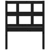 vidaXL Sänggavel svart 80,5x4x100 cm massiv furu