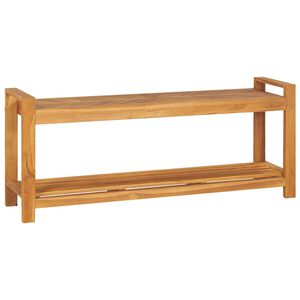 vidaXL B&auml;nk 120 cm massiv teak