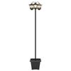 vidaXL Utomhus Solamp with LED Bulb Svart