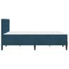 vidaXL S&auml;ngram med madrass med huvudgavel Bl&aring; 120 x 190 cm Sammet