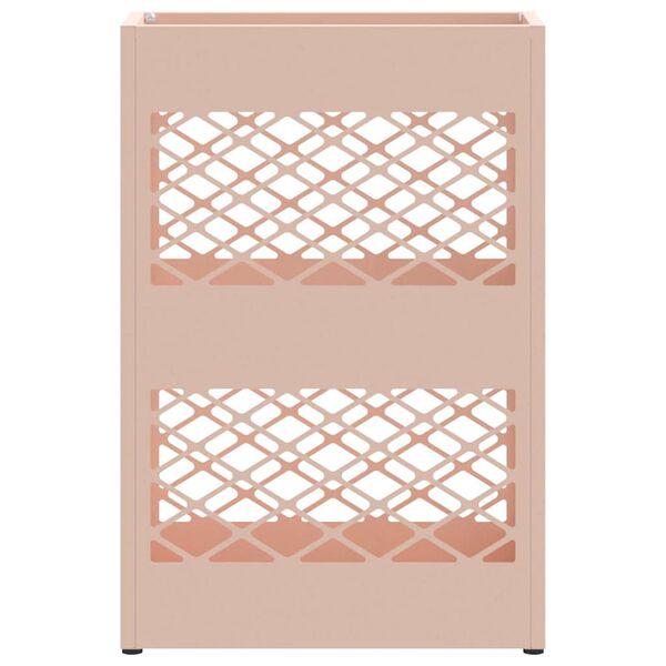 vidaXL Förvaringskrok & Ställ med lagring Rosa 28 x 12 x 41 cm Stål