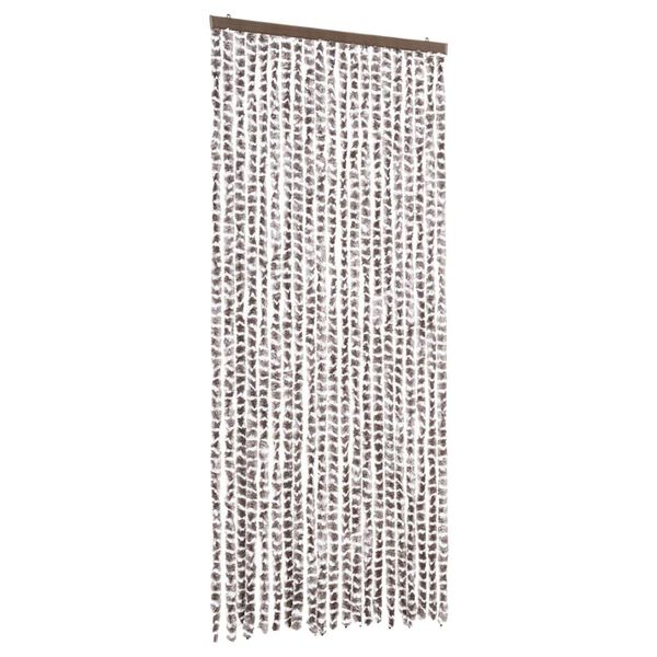 vidaXL Insektsdraperi taupe och vit 90x220 cm chenille