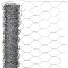 Nature St&aring;ltr&aring;dsn&auml;t hexagonalt 1x10 m 40 mm galvaniserat st&aring;l