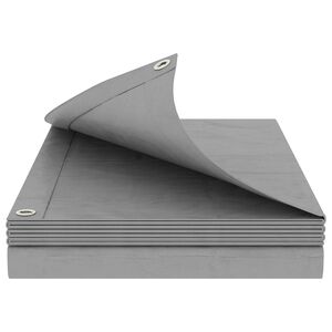 vidaXL Tarpaulin med &ouml;glor Ljusgr&aring; 2 x 3 m 180 gsm PE