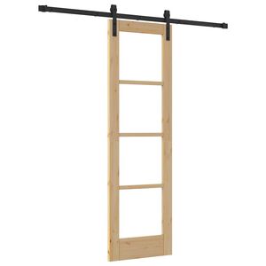 vidaXL Skjutd&ouml;rr ORKDAL Naturf&auml;rg 61 x 198,5 cm