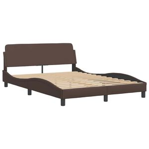 vidaXL Bed Frame "Dover" Brown 120x200 cm Faux Leather