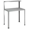 vidaXL Planteringsbord 60 x 50 x 104 cm Galvaniserat st&aring;l Silver