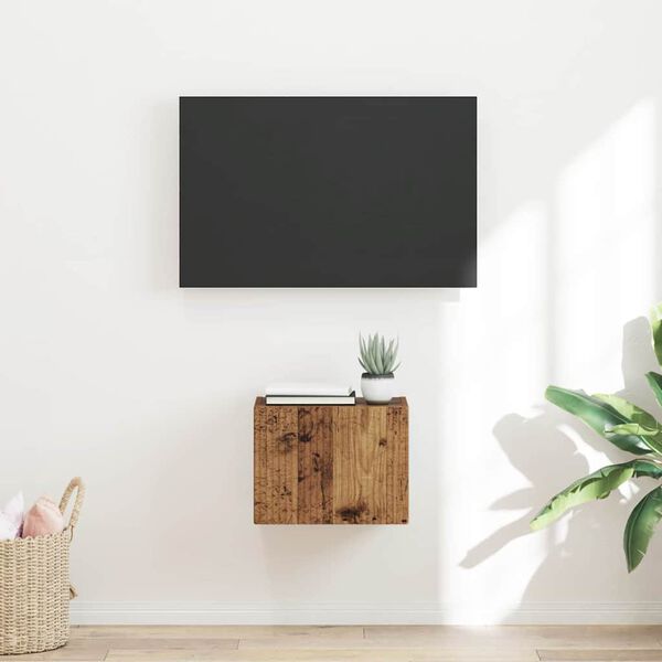 vidaXL TV V&auml;gghylla Gammalt tr&auml; 60 x 31 x 29.5 cm Konstruerat tr&auml;