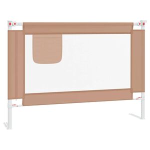 vidaXL S&auml;ngskena f&ouml;r barn taupe 90x25 cm tyg