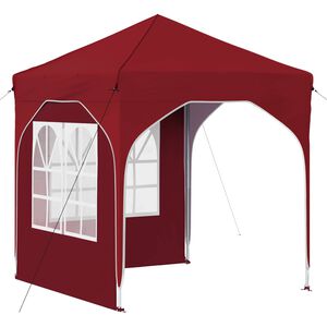 vidaXL Pop-up Partyt&auml;lt 192 x 192 x 245 cm Vinr&ouml;d
