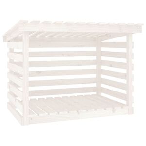 vidaXL Vedst&auml;ll vit 108x73x79 cm massiv furu