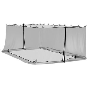 vidaXL Myggn&auml;t f&ouml;r lusthus 220 mesh Svart 6 x 3 x 2 m Polyester