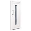 vidaXL Ytterd&ouml;rr vit 88x200 cm PVC