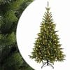 vidaXL Plast Hingad Julgran 120 cm 150 LED-lampor Varmvit