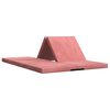 vidaXL F&auml;llbar Soffbed 140 x 67 x 15 cm Rosa