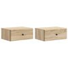 vidaXL V&auml;ggmonterat S&auml;ngbord 2 pcs Sonoma-ek 49 x 34,5 x 20 cm