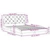 vidaXL Bed Frame without Mattress Dark Grey 120x200 cm Fabric