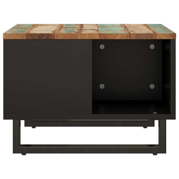 vidaXL Soffbord 60x50x35 cm massivt &aring;tervunnet tr&auml;