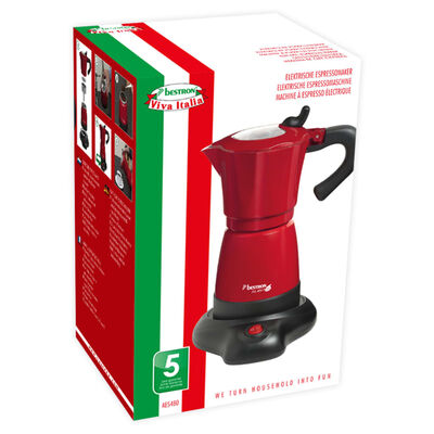Bestron Espressobryggare 6 koppar 480 W röd AES480