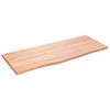 vidaXL Bordsskiva ljusbrun 100x40x2 cm behandlad massiv ek