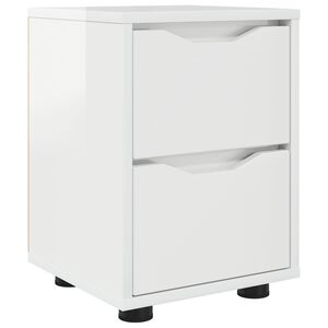 vidaXL S&auml;ngbord H&ouml;gblanka vita 30,5 x 30 x 43 cm Konstruerat tr&auml;