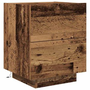 vidaXL Nattduksbord Gammalt tr&auml; 45 x 40 x 55 cm Konstruerat tr&auml;