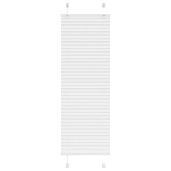 vidaXL Plisserad persienn vit 50x150cm tyg bredd 49,4cm polyester