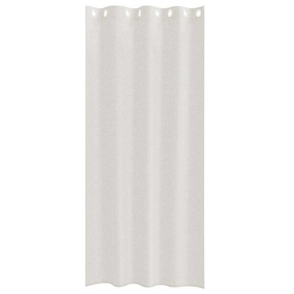 vidaXL Voile Gardin med gardiner 2 pcs Kräm 260 x 140 cm Polyester