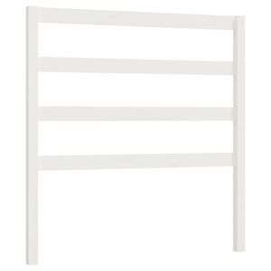 vidaXL S&auml;nggavel vit 96x4x100 cm massiv furu
