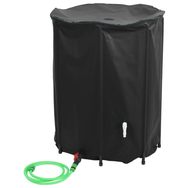 vidaXL Vattentank med kran vikbar 1350 L PVC