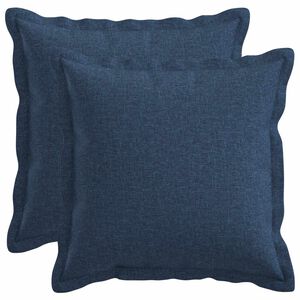 vidaXL Kudde med kudde HOUTEN 2 st Bl&aring; Faux Linne