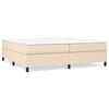 vidaXL Boxspring-s&auml;ngram gr&auml;ddvit 200x200 cm tyg