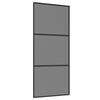 vidaXL Skjutd&ouml;rr 90 x 205 cm H&auml;rdat Glas och Aluminium