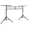vidaXL Lampstativ svart 338x115x(180-300) cm st&aring;l
