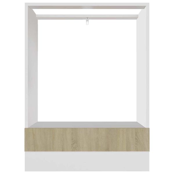 vidaXL Överskåp “Riga” sonoma-ek 60x46x81,5 cm konstruerat trä