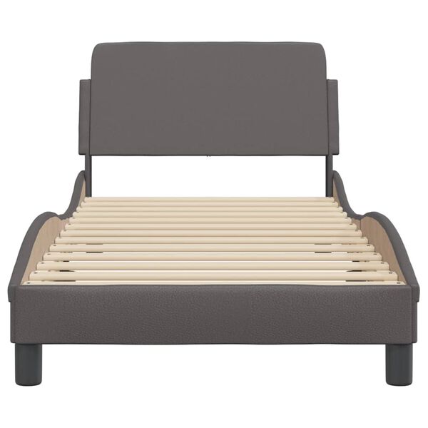 vidaXL Bed Frame "Dover" Grey 80x200 cm Faux Leather