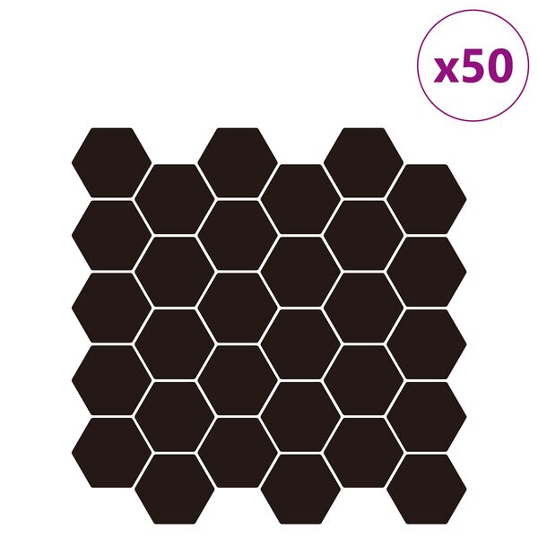 vidaXL Hexagonplatta 20 pcs Gr&aring; 30 x 30 cm Polyuretan och PET