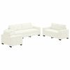 vidaXL Soffset 3 pcs Kr&auml;m 221 x 80 x 80 cm Sammet