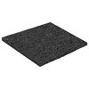 vidaXL Gummigranulat uteplatsplatta Svart 9 x 9 x 0,3 cm Gummi