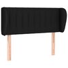 vidaXL S&auml;nggavel med kanter svart 83x23x78/88 cm tyg
