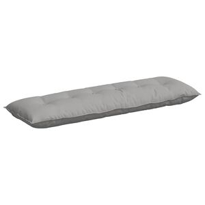 vidaXL Ryggkudde Moln Gr&aring; 160 x 19 x 50 cm tyg