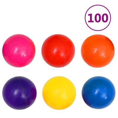vidaXL Lektält med 350 bollar flerfärgat