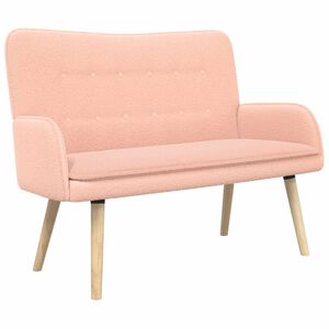 vidaXL 2-sits soffa Rosa 115 x 61 x 87 cm Boucl&eacute;