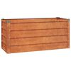vidaXL Odlingsl&aring;da rostig 100x40x45 cm rosttr&ouml;gt st&aring;l