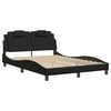 vidaXL Bed Frame "Viana" without Mattress Black 140x200 cm Faux Leather