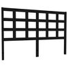 vidaXL S&auml;nggavel svart 145,5x4x100 cm massiv furu